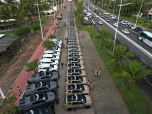 Entrega das novas viaturas da PM