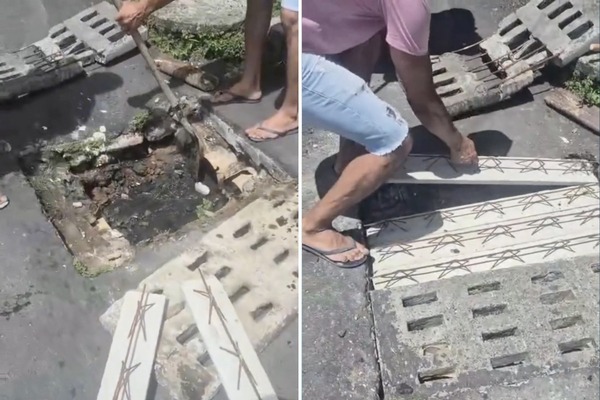 Moradores de Pernambués comemoram reparo em via após intervenção de Suíca