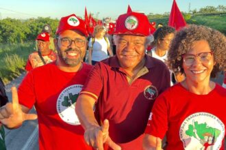 Secretário de Justiça participa da Marcha do MST e reafirma parcerias por cidadania no campo