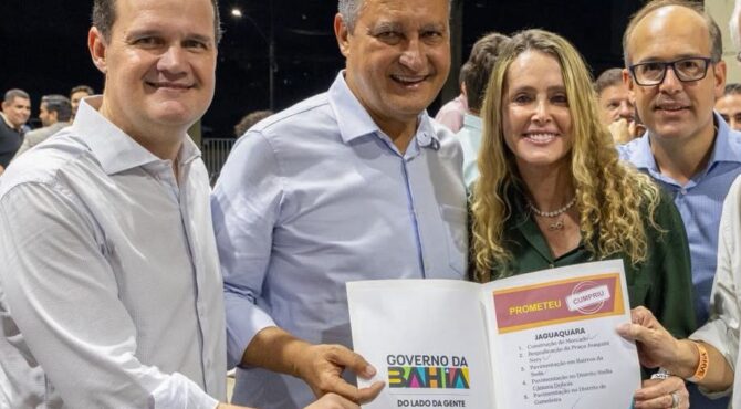 Prefeita de Jaguaquara declara apoio a Júlio Pinheiro: "Ajudou muito a nossa cidade"