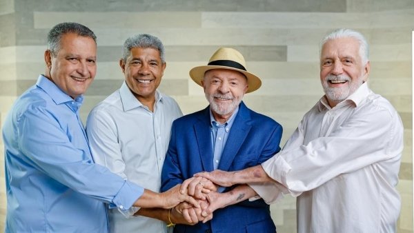 Com apoio de Lula, Jerônimo chega a 46%, aponta pesquisa Opnus/BNews divulgada nesta segunda-feira (24), contra 38% de ACM Neto