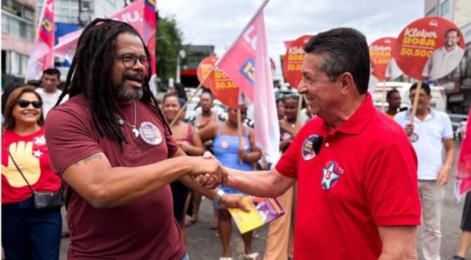 Em Itabuna, Geraldo Simões declara apoio a Kleber Rosa para deputado estadual