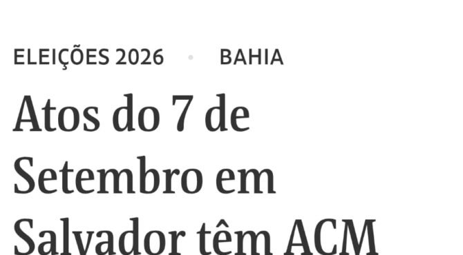 Mônica Bergamo destaca bandeiras com ACM Neto e Flávio Bolsonaro em Salvador